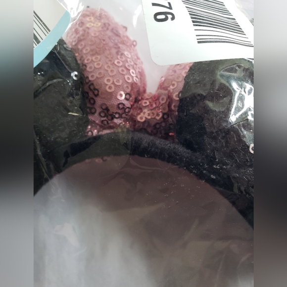 Minnie Mouse Ears Pink Sequined Headband - Picture 4 of 9